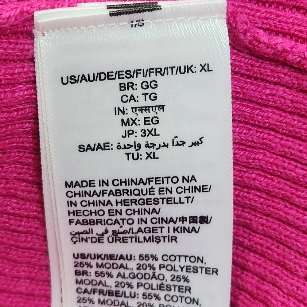 Amazon Essentials Pink Ribbed Turtleneck - Picture 7 of 8